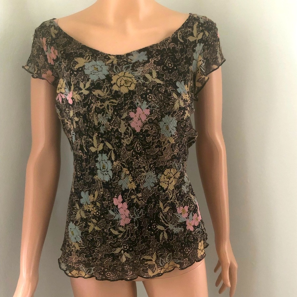 Silk floral blouse 👚